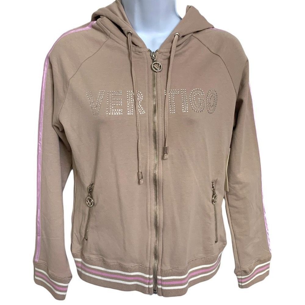 Vertigo Paris Bling Hoodie With Logo On Chest And Hood. Runs small.